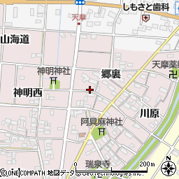愛知県一宮市千秋町天摩郷裏143周辺の地図
