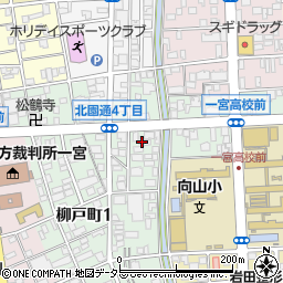 愛知県一宮市北園通4丁目16周辺の地図