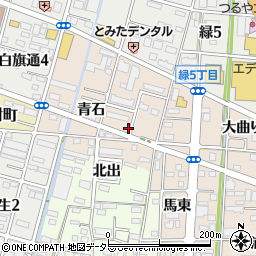 愛知県一宮市浅野青石30-3周辺の地図