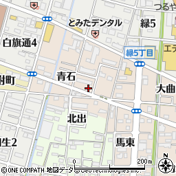 愛知県一宮市浅野青石30-5周辺の地図