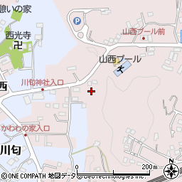 神奈川県中郡二宮町山西周辺の地図