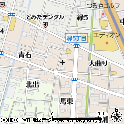 愛知県一宮市浅野大曲り11周辺の地図