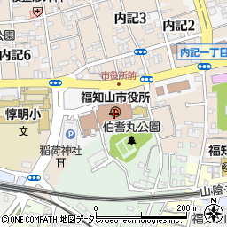 福知山市役所　労働組合市職書記局周辺の地図