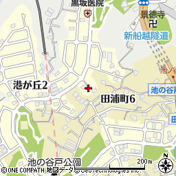 神奈川県横須賀市港が丘2丁目14周辺の地図