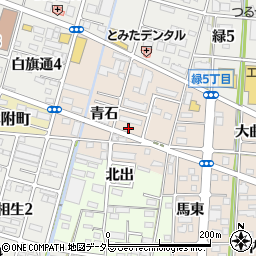 愛知県一宮市浅野青石30-7周辺の地図