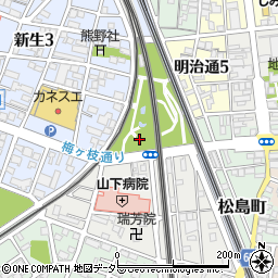 愛知県一宮市中町1丁目1周辺の地図