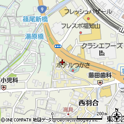 アフラックサービスショップ福知山駅南店周辺の地図