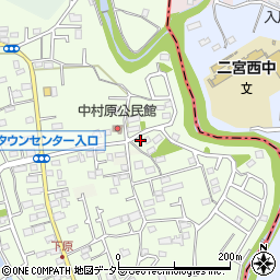 神奈川県小田原市中村原419-3周辺の地図