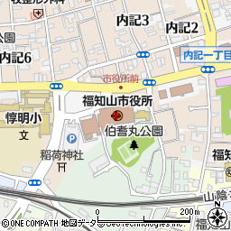 福知山市役所周辺の地図