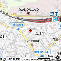 武田塾　逗子校周辺の地図