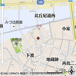 愛知県一宮市北今地蔵跡1740周辺の地図