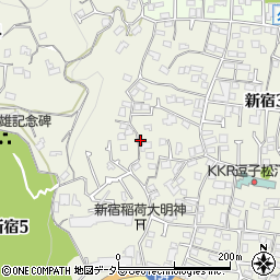 神奈川県逗子市新宿周辺の地図