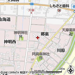 愛知県一宮市千秋町天摩郷裏142周辺の地図