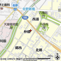 愛知県一宮市千秋町町屋仲橋27周辺の地図