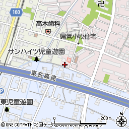 愛知県小牧市東田中823周辺の地図