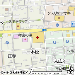 ＭＥＧＡドン・キホーテＵＮＹ一宮大和店周辺の地図