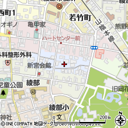京都府綾部市新宮町周辺の地図