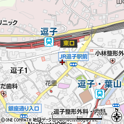 三井住友銀行逗子支店 ＡＴＭ周辺の地図