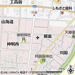 愛知県一宮市千秋町天摩郷裏147周辺の地図