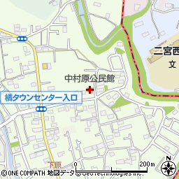 中村原公民館周辺の地図