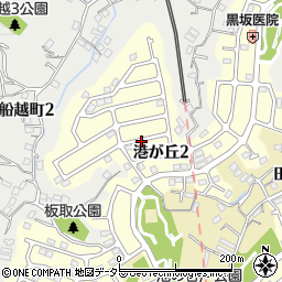 神奈川県横須賀市港が丘2丁目周辺の地図