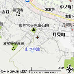京都府綾部市神宮寺町古屋敷周辺の地図