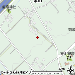 静岡県御殿場市東山周辺の地図