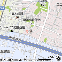愛知県小牧市東田中828-1周辺の地図