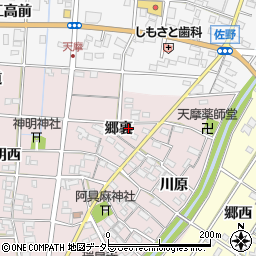 愛知県一宮市千秋町天摩郷裏25周辺の地図