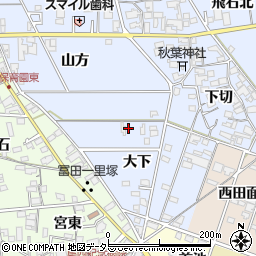 愛知県一宮市西五城大下52-4周辺の地図