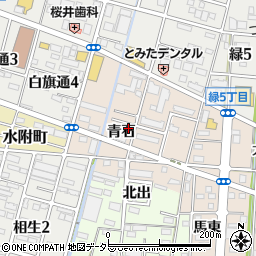 愛知県一宮市浅野青石44周辺の地図