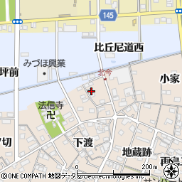 愛知県一宮市北今地蔵跡1739-3周辺の地図