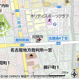 愛知県一宮市北園通3丁目周辺の地図