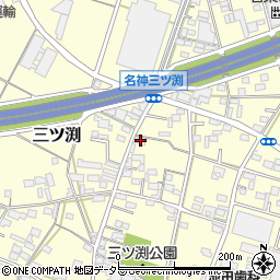 愛知県小牧市三ツ渕164周辺の地図