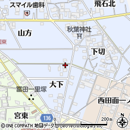 愛知県一宮市西五城大下36-1周辺の地図