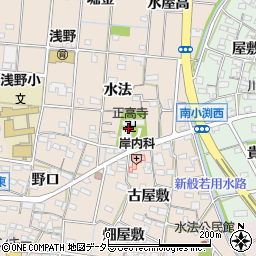 正高寺周辺の地図