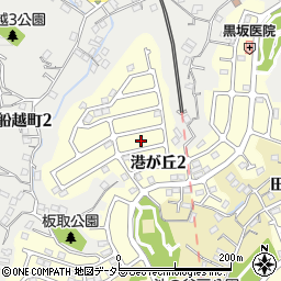 神奈川県横須賀市港が丘2丁目8周辺の地図