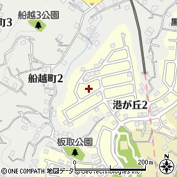 神奈川県横須賀市港が丘2丁目6周辺の地図