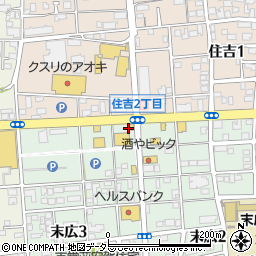 街かど屋 一宮末広店周辺の地図