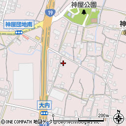 愛知県春日井市神屋町1709周辺の地図