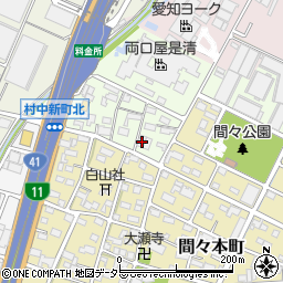愛知県小牧市間々43周辺の地図
