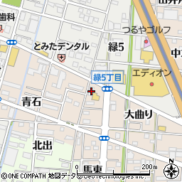 愛知県一宮市浅野大曲り1周辺の地図