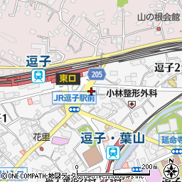 三菱ＵＦＪ銀行逗子駅東口 ＡＴＭ周辺の地図