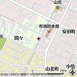 愛知県小牧市間々415周辺の地図