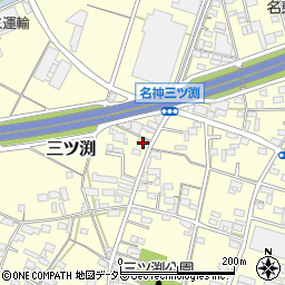 愛知県小牧市三ツ渕184-3周辺の地図