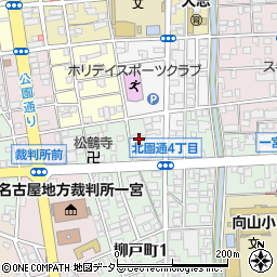 愛知県一宮市北園通4丁目2周辺の地図