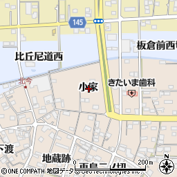 愛知県一宮市北今小家周辺の地図