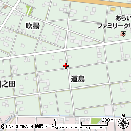 愛知県一宮市南小渕道島周辺の地図