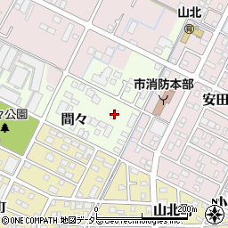 愛知県小牧市間々413周辺の地図