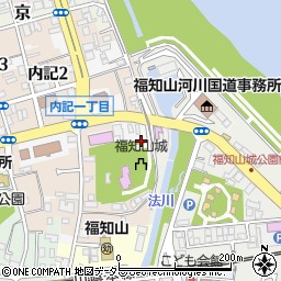 福知山城公園トイレ（本丸）周辺の地図